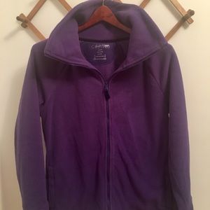 Calvin Klein purple zip up fleece
